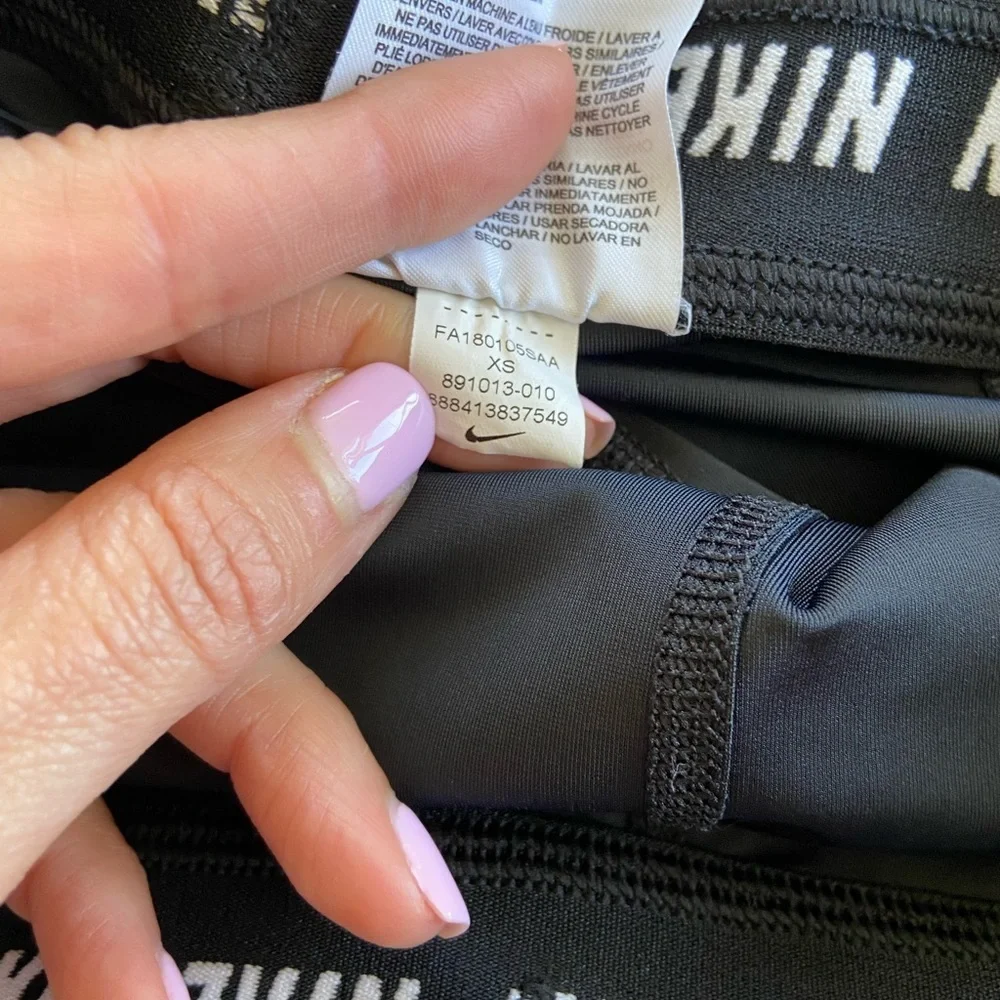 Nike Dri-Fit Mesh Drawstring Running Leggings